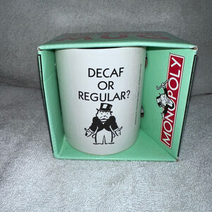 RARE NOS Vintage 1998 Hasbro Monopoly Coffee Mug With Gift Box
